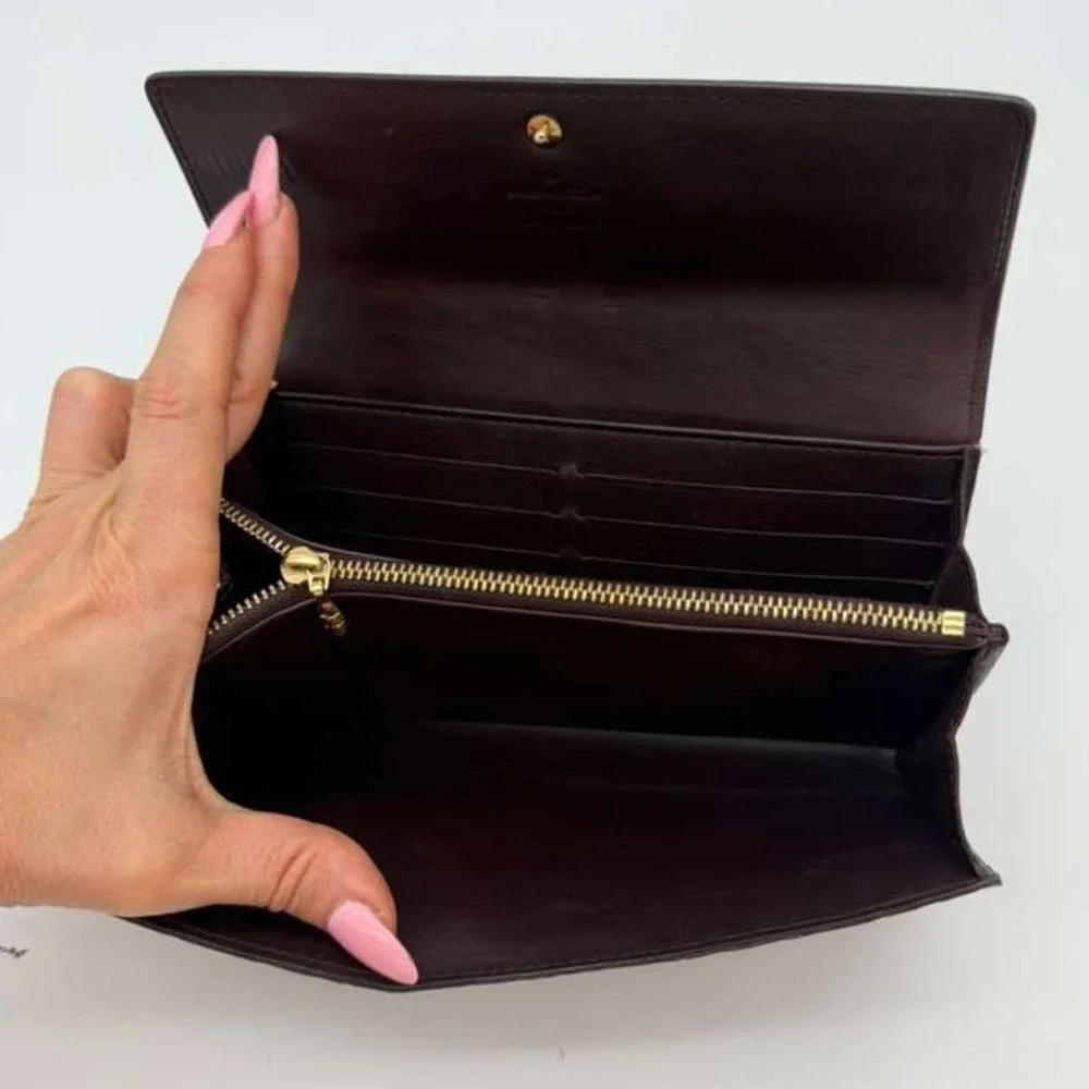 Louis Vuitton Vernis Monogram Wallet Authentic LV Patent Leather With Chain - Picture 4 of 12